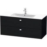 Duravit - Brioso Two Drawer Wall-Mount Vanity Unit Oak Black - Black Oak