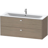 Duravit - Brioso Two Drawer Wall-Mount Vanity Unit Oak Terra - Oak Terra