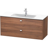 Duravit - Brioso Two Drawer Wall-Mount Vanity Unit Walnut - Natural Walnut