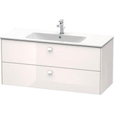 Duravit - Brioso Two Drawer Wall-Mount Vanity Unit White - White High Gloss
