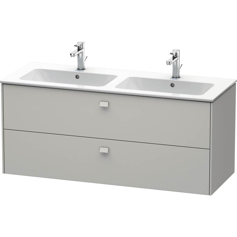 Duravit - Brioso Two Drawer Wall-Mount Vanity Unit Concrete Gray - Concrete Gray Matte