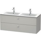 Duravit - Brioso Two Drawer Wall-Mount Vanity Unit Concrete Gray - Concrete Gray Matte