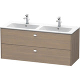 Duravit - Brioso Two Drawer Wall-Mount Vanity Unit Oak Terra - Oak Terra