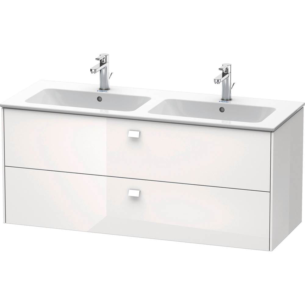 Duravit - Brioso Two Drawer Wall-Mount Vanity Unit White - White High Gloss