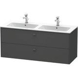 Duravit - Brioso Two Drawer Wall-Mount Vanity Unit Graphite - Graphite Matte