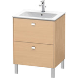 Duravit - Brioso Two Drawer Floorstanding Vanity Unit Natural Oak - Natural Oak