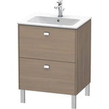 Duravit - Brioso Two Drawer Floorstanding Vanity Unit Oak Terra - Oak Terra