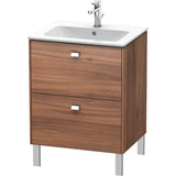 Duravit - Brioso Two Drawer Floorstanding Vanity Unit Walnut - Natural Walnut