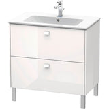 Duravit - Brioso Two Drawer Floorstanding Vanity Unit White - White High Gloss