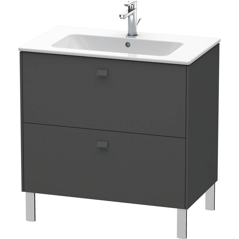 Duravit - Brioso Two Drawer Floorstanding Vanity Unit Graphite - Graphite Matte