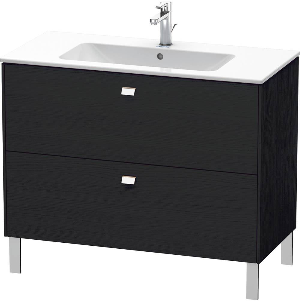 Duravit - Brioso Two Drawer Floorstanding Vanity Unit Oak Black - Black Oak