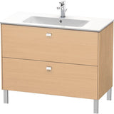 Duravit - Brioso Two Drawer Floorstanding Vanity Unit Natural Oak - Natural Oak