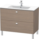 Duravit - Brioso Two Drawer Floorstanding Vanity Unit Oak Terra - Oak Terra