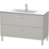 Duravit - Brioso Two Drawer Floorstanding Vanity Unit Concrete Gray - Concrete Gray Matte