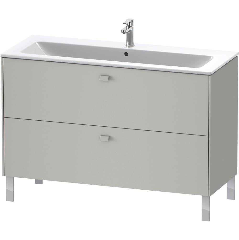 Brioso Two Drawer Floorstanding Vanity Unit Concrete Gray
