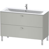 Brioso Two Drawer Floorstanding Vanity Unit Concrete Gray
