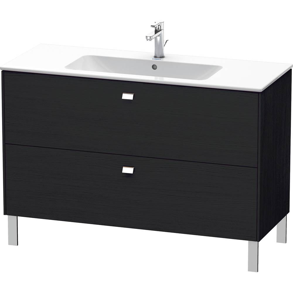 Duravit - Brioso Two Drawer Floorstanding Vanity Unit Oak Black - Black Oak