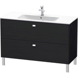 Duravit - Brioso Two Drawer Floorstanding Vanity Unit Oak Black - Black Oak