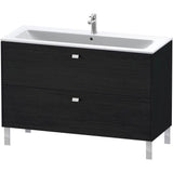 Brioso Two Drawer Floorstanding Vanity Unit Concrete Gray