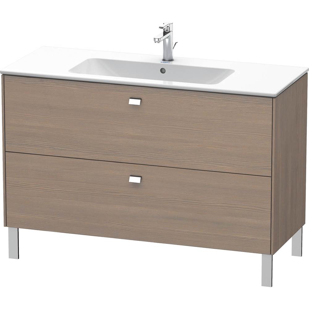 Brioso Two Drawer Floorstanding Vanity Unit Concrete Gray