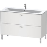 Brioso Two Drawer Floorstanding Vanity Unit Concrete Gray