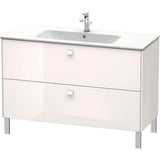 Duravit - Brioso Two Drawer Floorstanding Vanity Unit White - White High Gloss