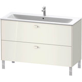 Brioso Two Drawer Floorstanding Vanity Unit Concrete Gray