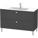 Duravit - Brioso Two Drawer Floorstanding Vanity Unit Graphite - Graphite Matte