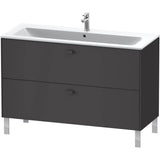 Brioso Two Drawer Floorstanding Vanity Unit Concrete Gray