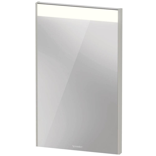 Duravit - Brioso Mirror with Lighting Concrete Gray - Concrete Gray Matte