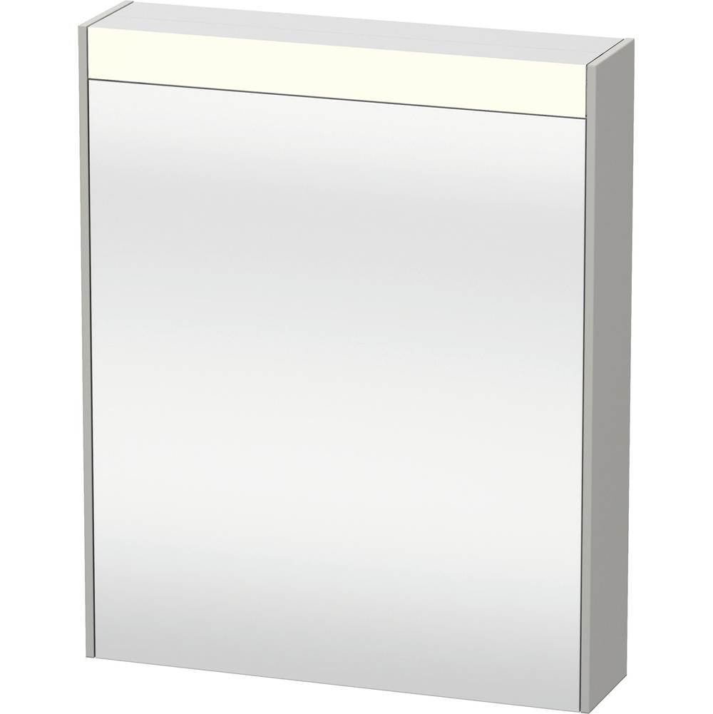Duravit - Brioso Mirror Cabinet with Lighting Concrete Gray - Concrete Gray Matte