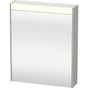 Duravit - Brioso Mirror Cabinet with Lighting Concrete Gray - Concrete Gray Matte