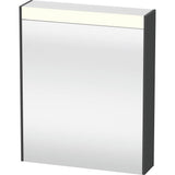 Duravit - Brioso Mirror Cabinet with Lighting Graphite - Graphite Matte