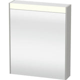Duravit - Brioso Mirror Cabinet with Lighting Concrete Gray - Concrete Gray Matte