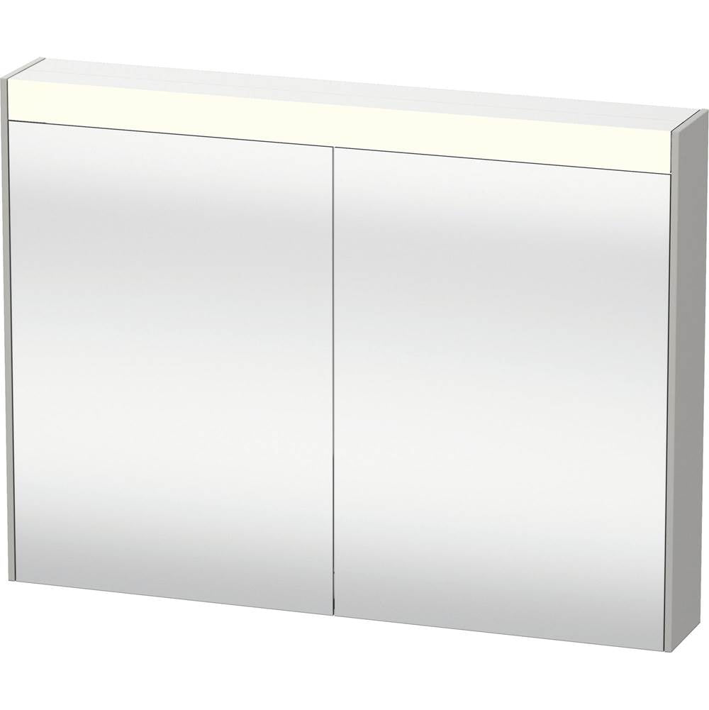 Duravit - Brioso Mirror Cabinet with Lighting Concrete Gray - Concrete Gray Matte
