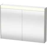 Duravit - Brioso Mirror Cabinet with Lighting Concrete Gray - Concrete Gray Matte