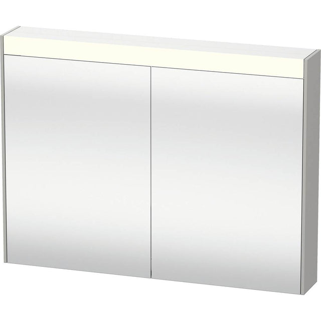 Duravit - Brioso Mirror Cabinet with Lighting Concrete Gray - Concrete Gray Matte