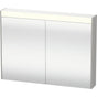 Duravit - Brioso Mirror Cabinet with Lighting Concrete Gray - Concrete Gray Matte