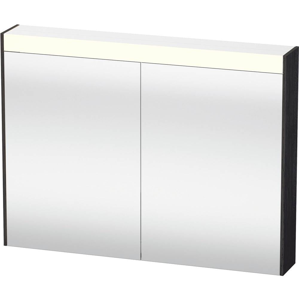 Duravit - Brioso Mirror Cabinet with Lighting Oak Black - Black Oak