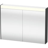 Duravit - Brioso Mirror Cabinet with Lighting Graphite - Graphite Matte