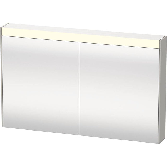 Duravit - Brioso Mirror Cabinet with Lighting Concrete Gray - Concrete Gray Matte