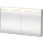 Duravit - Brioso Mirror Cabinet with Lighting Concrete Gray - Concrete Gray Matte