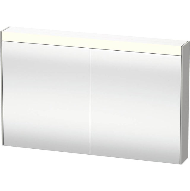 Duravit - Brioso Mirror Cabinet with Lighting Concrete Gray - Concrete Gray Matte