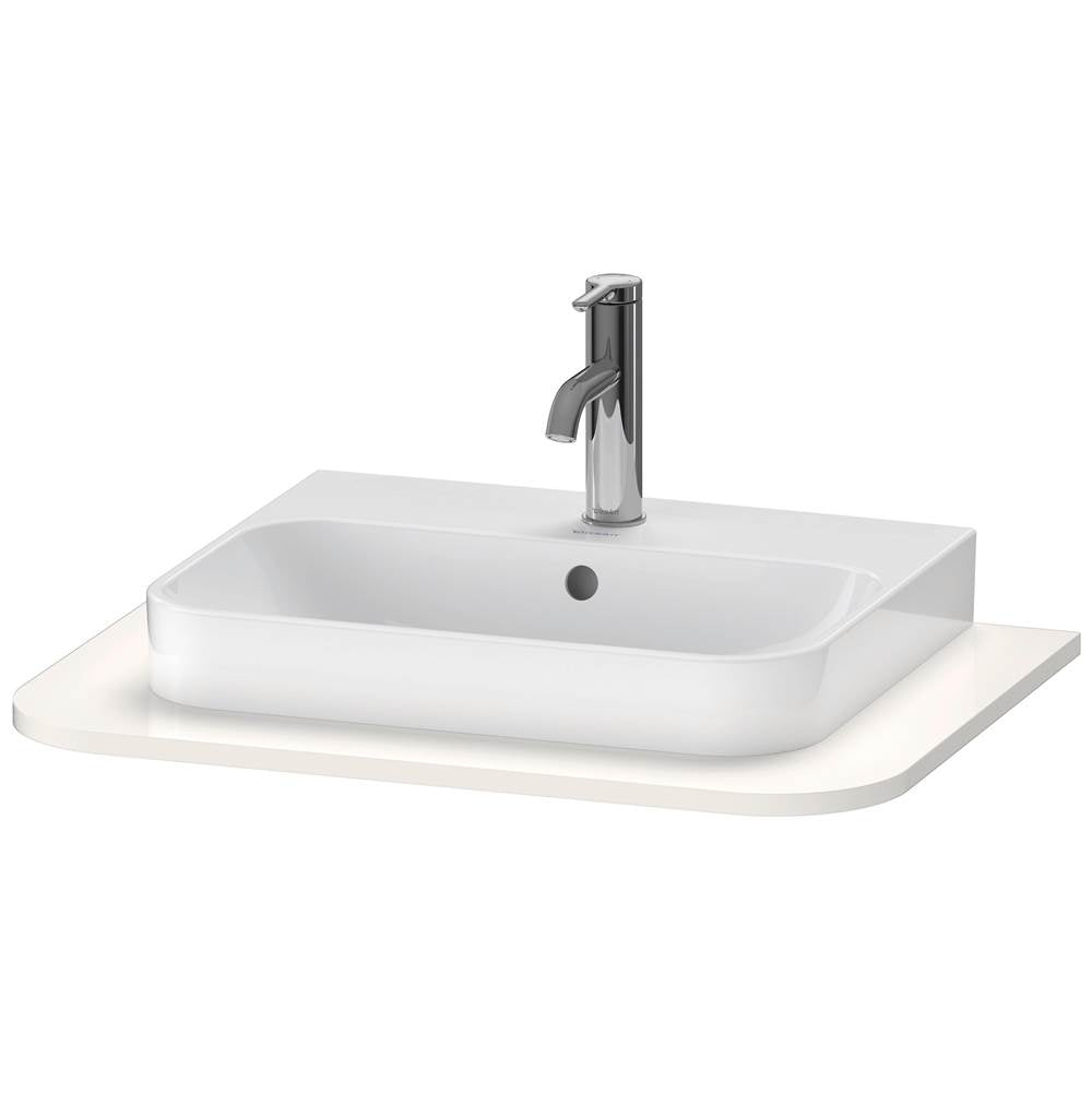 Duravit - Happy D.2 Plus Console with One Sink Cut-Out White - White High Gloss
