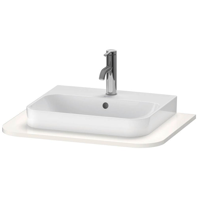 Duravit - Happy D.2 Plus Console with One Sink Cut-Out White - White High Gloss