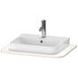Duravit - Happy D.2 Plus Console with One Sink Cut-Out White - White High Gloss