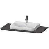 Duravit - Happy D.2 Plus Console with One Sink Cut-Out Graphite - Graphite Super Matte