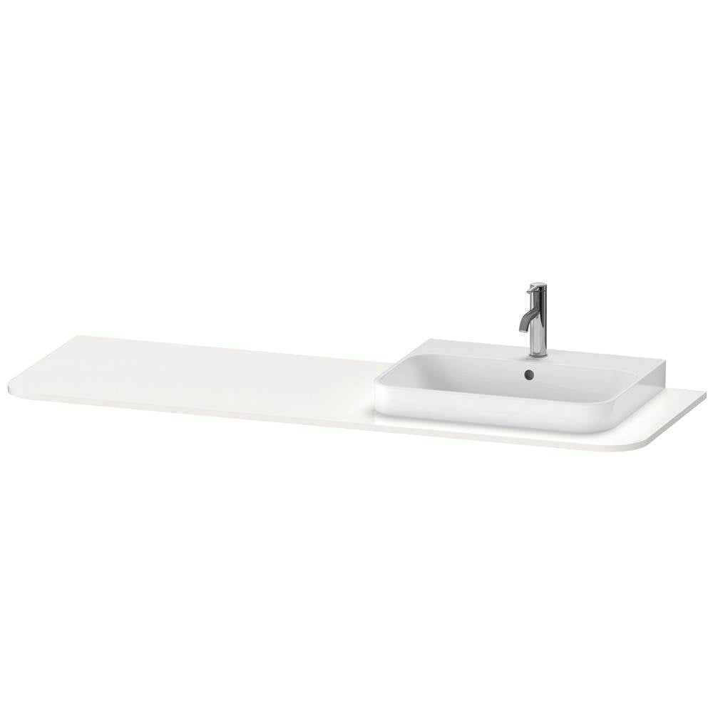 Duravit - Happy D.2 Plus Console with One Sink Cut-Out White - White High Gloss