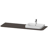 Duravit - Happy D.2 Plus Console with One Sink Cut-Out Walnut Brushed - Walnut Brushed