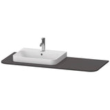 Duravit - Happy D.2 Plus Console with One Sink Cut-Out Graphite - Graphite Super Matte